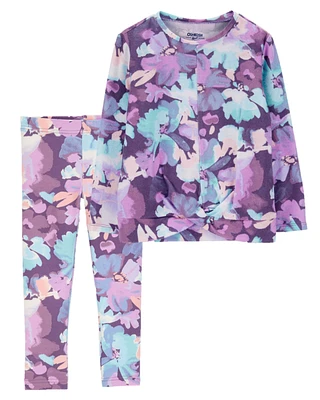 Baby 2-Piece Floral Top & Leggings Set