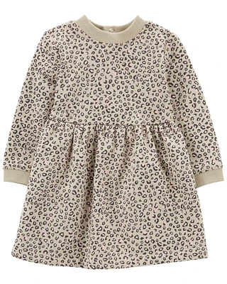 Baby Cheetah Print Fleece Dress