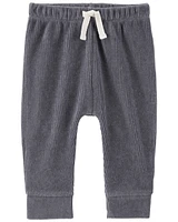 Baby Pull-On Ribbed Velour Pants