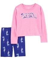 Kid 2-Piece Dream Peacock Loose Fit Pajamas