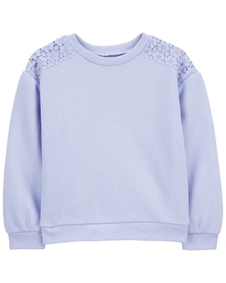 Toddler Embroidered Fleece Pullover