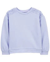 Toddler Embroidered Fleece Pullover