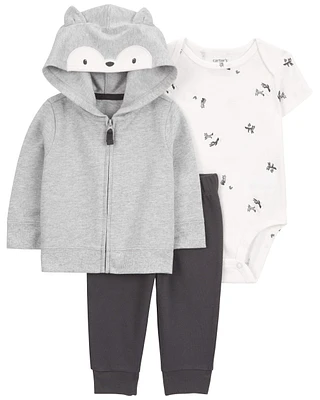 Baby 3-Piece Fox Little Jacket Set