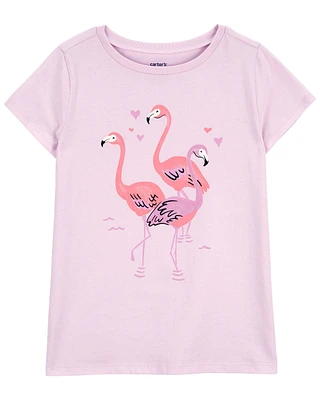 Kid Flamingo Heart Graphic Tee