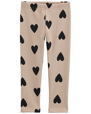 Baby Heart Cozy Fleece Leggings