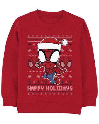 Toddler Spider-Man Christmas Pullover