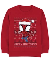 Toddler Spider-Man Christmas Pullover