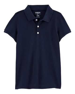 Kid Pique Cotton Uniform Polo