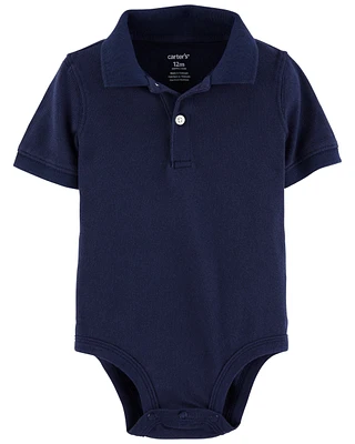 Baby Piqué Polo Bodysuit