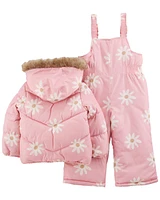 Baby 2-Piece Daisy Snowsuit Set