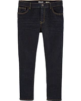 Kid Dark Wash Husky-Fit Skinny-Leg Jeans