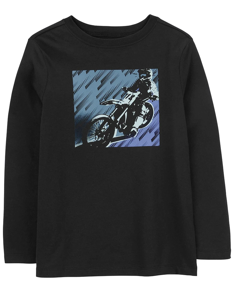 Kid Motorbike Long-Sleeve Graphic Tee