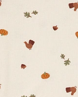 Kid 2-Piece Thanksgiving Cotton Blend Pajamas