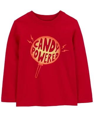 Toddler Candy Powered Long-Sleeve Graphic Tee