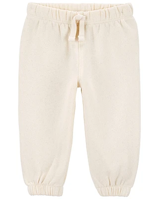 Baby Glitter Pull-On Fleece Joggers