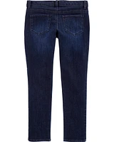 Kid Dark Wash Plus-Fit Skinny-Leg Jeans