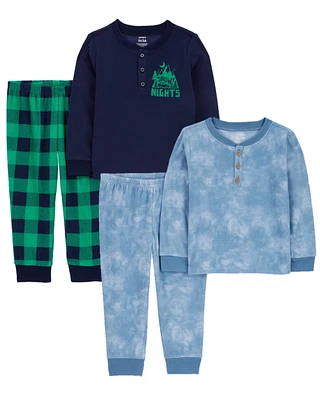 Toddler 4-Piece Fleece Pajamas