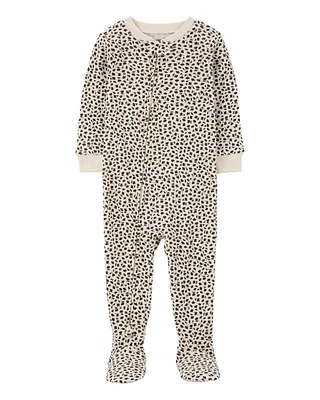 Baby 1-Piece Floral Thermal Footie Pajamas