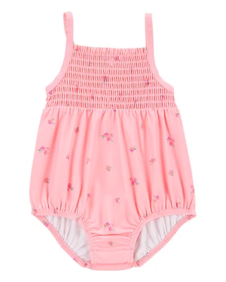 Baby 1-Piece Floral Swimsuit