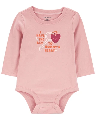 Baby 'Key To Mommy's Heart' Collectible Bodysuit