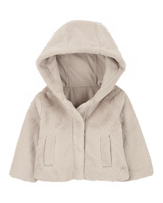 Baby Faux Fur Hooded Jacket