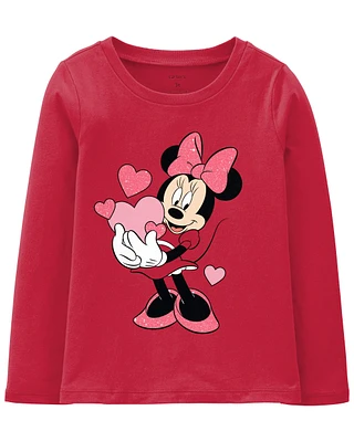 Toddler Minnie Mouse Valentine's Day Tee - Red