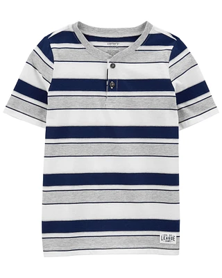 Kid Striped Henley Tee