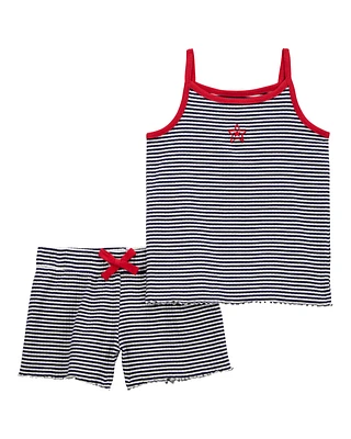 Baby 2-Piece Striped Tank & Short Set