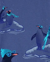 Toddler Penguin Thermal Graphic Tee