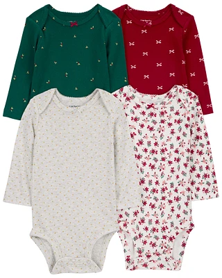 Baby 4-Pack Long-Sleeve Original Bodysuits