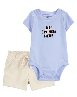 Baby 2-Piece Bodysuit & French Terry Short Set