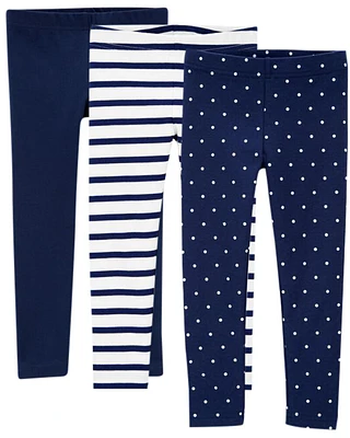 Baby 3-Pack Navy Leggings Set