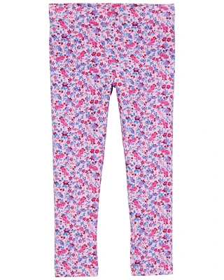 Toddler Knit Leggings - Floral