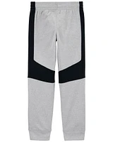 Kid Colorblock Active Mesh Pants - Grey