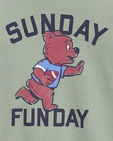 Toddler Sunday Funday Long-Sleeve Graphic Tee