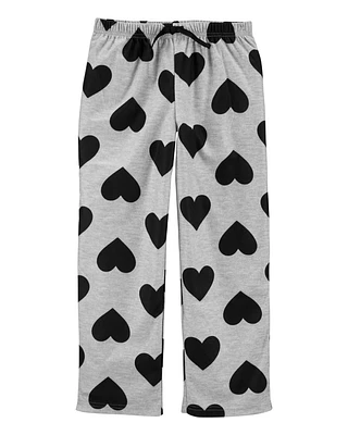 Kid Heart Pull-On Fleece Pajama Pants