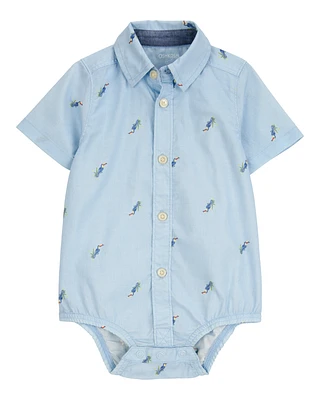 Baby Toucan Button-Front Bodysuit