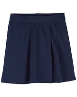 Kid Ponte Knit Uniform Skort