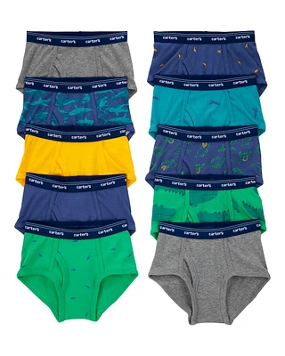 Toddler 10-Pack Cotton Briefs