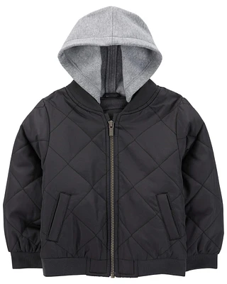 Toddler Quilted Bomber Jacket