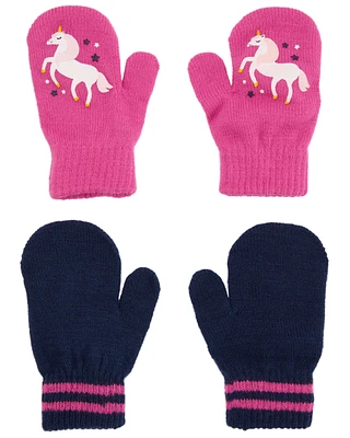 Toddler 2-Pack Gripper Mittens