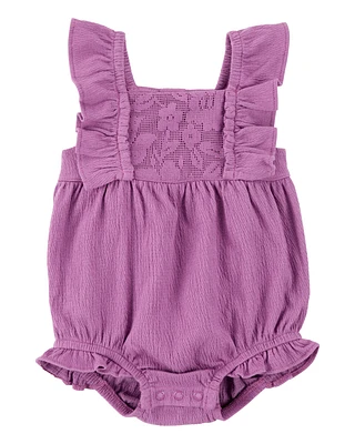 Baby Girl Flutter Lace Bubble