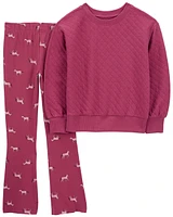 Kid 2-Piece Quilted Top & Legging Set