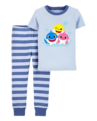 Toddler Pinkfong Baby Shark Snug Fit Cotton Pajamas