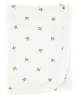 Baby Leaf Print PurelySoft Blanket - Ivory