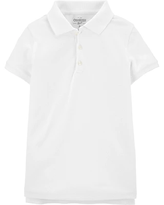 Kid Stretch Pique Cotton Uniform Polo