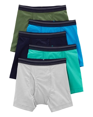 5-Pack Active Mesh Boxer Briefs Underwear