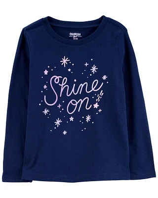 Toddler Shine On Long-Sleeve Shirt - Navy