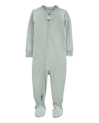 Toddler 1-Piece Striped PurelySoft Footie Pyjamas
