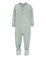 Toddler 1-Piece Striped PurelySoft Footie Pyjamas